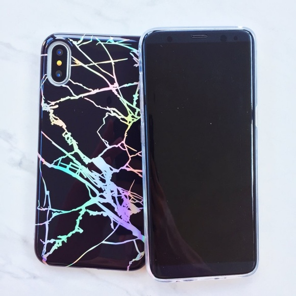 Black Holographic Marble Case - Picture 2 of 2